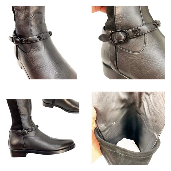 Versace Black Over the Knee Riding Boots NIB - Picture 12 of 15